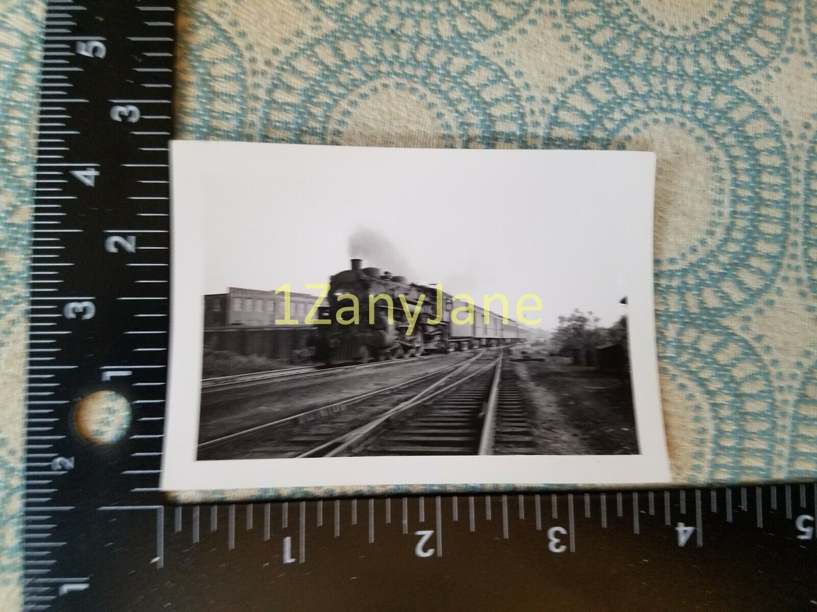 A634 VINTAGE TRAIN ENGINE PHOTO Railroad NYC HUDSON, 1938