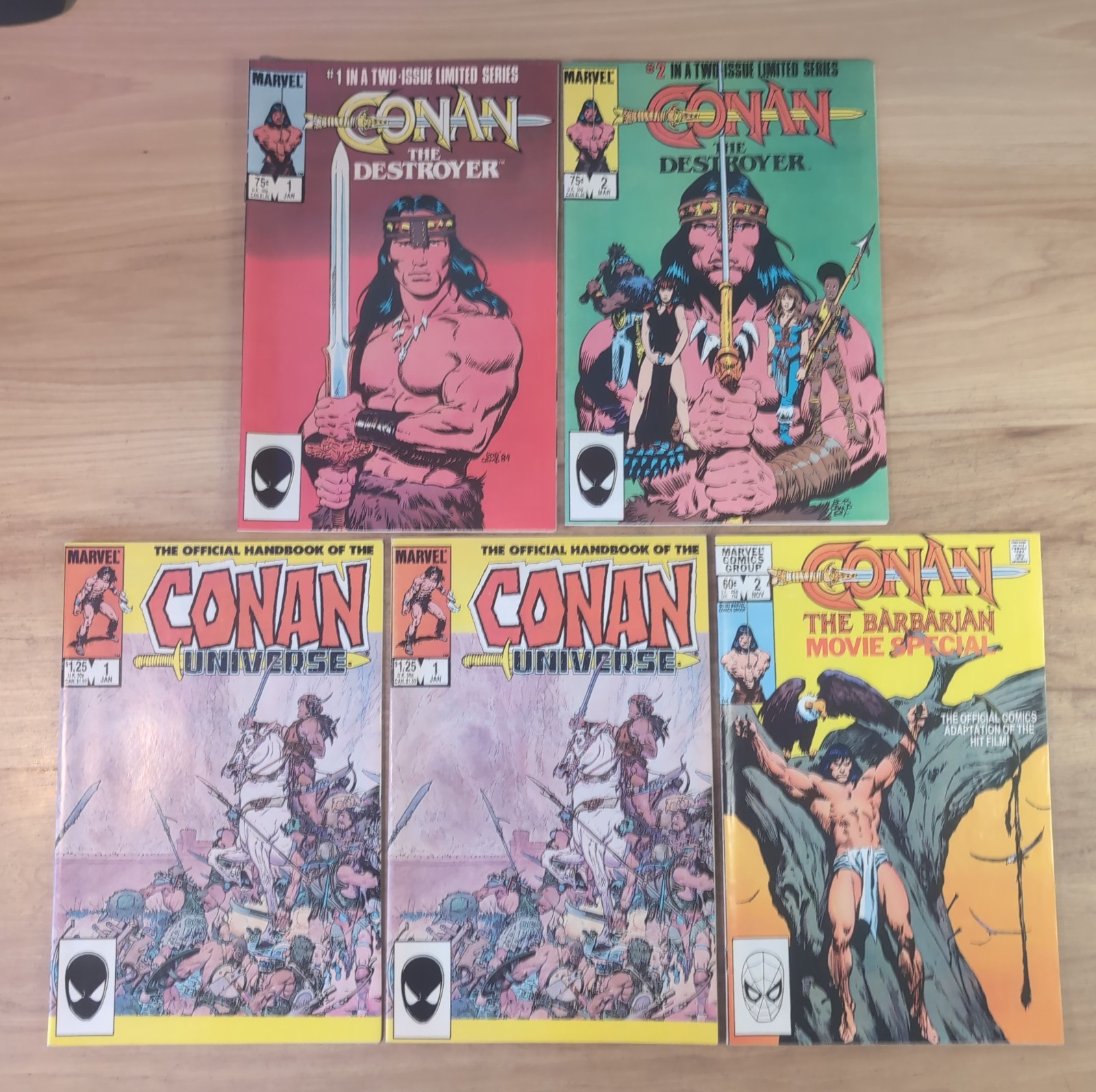 Conan the Destroyer #1-2 Conan Universe #1 (2 copies) Conan Movie Special #2 LOT
