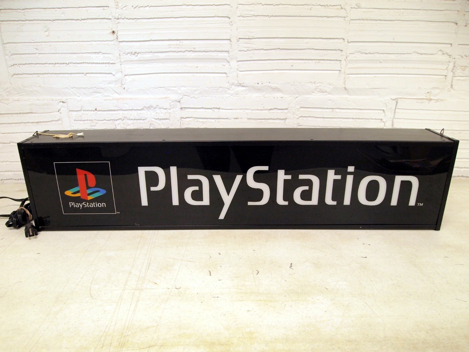 Vintage Official PlayStation PS1 Promotional Promo Light Up Store Display Sign Vintage Official PlayStation PS1 Promotional Promo Light Up Store Display Sign