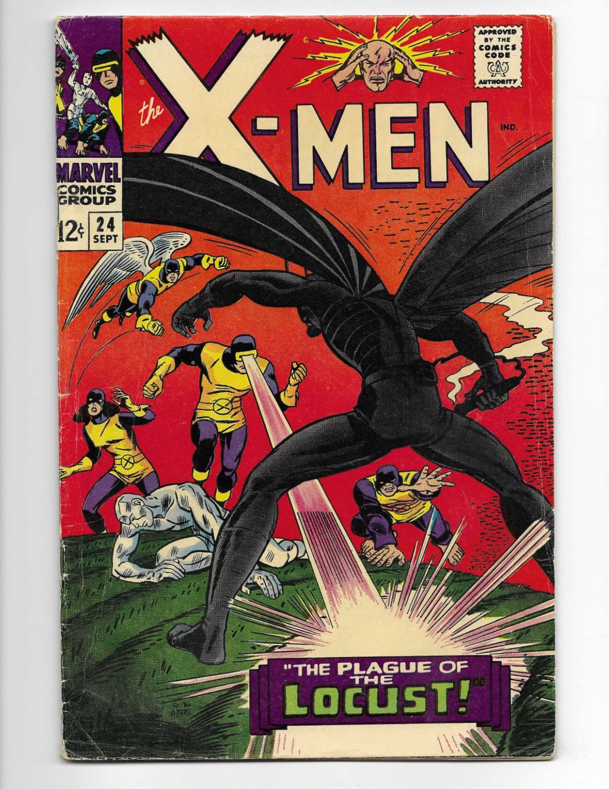 X-Men 24 1966 Marvel Comics VG/F 5.0 1st App Locust Cyclops Beast Iceman