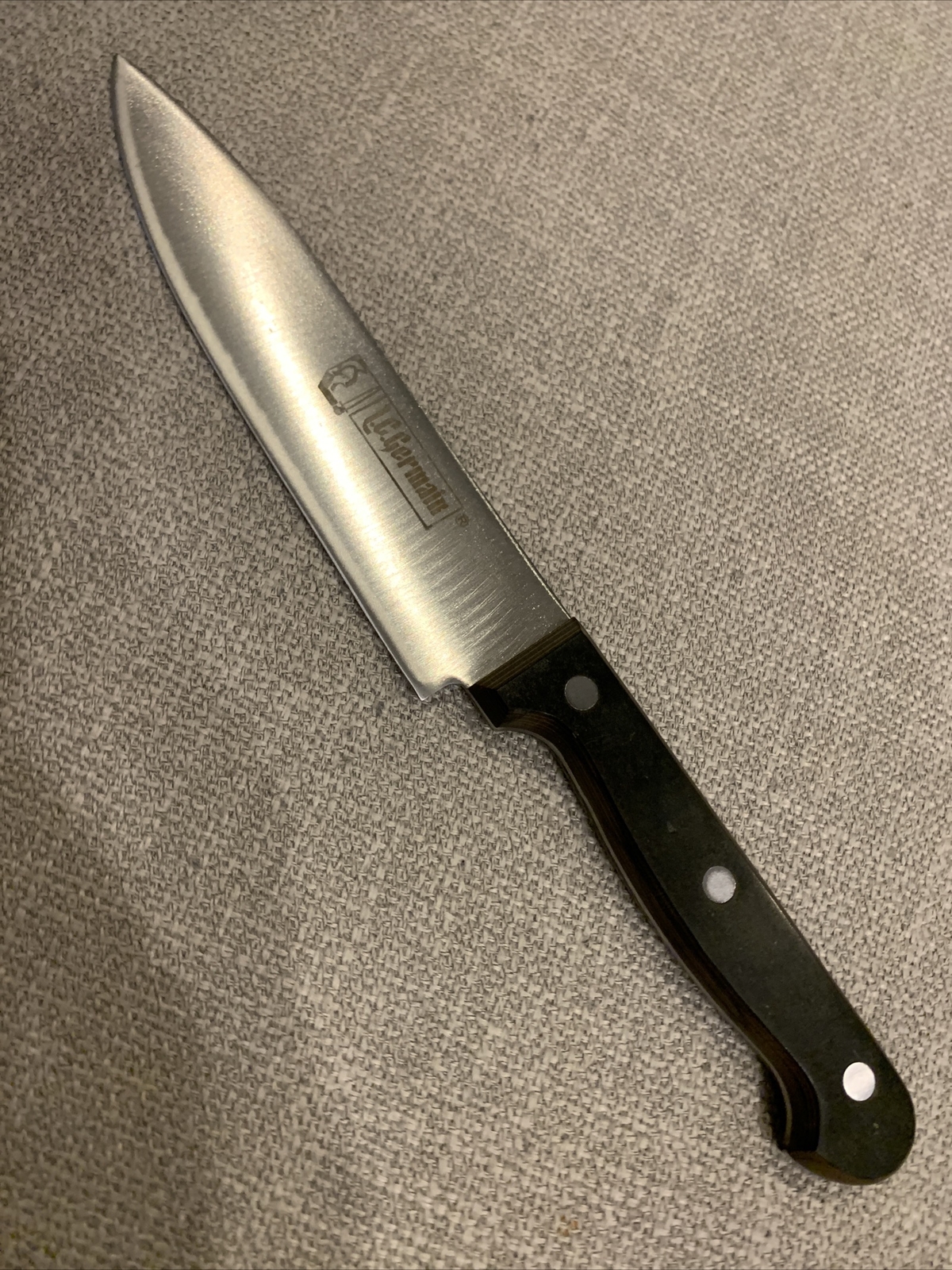 NOS Vntg L. C. Germain Rostfrei Edelstahl Japan Chef`s Knife 6” Blade 11” Total