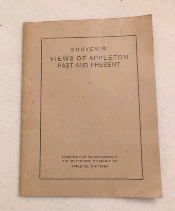 1916 Appleton Wisconsin Souvenir Views Pettibone Peabody Dept Store Booklet WI 