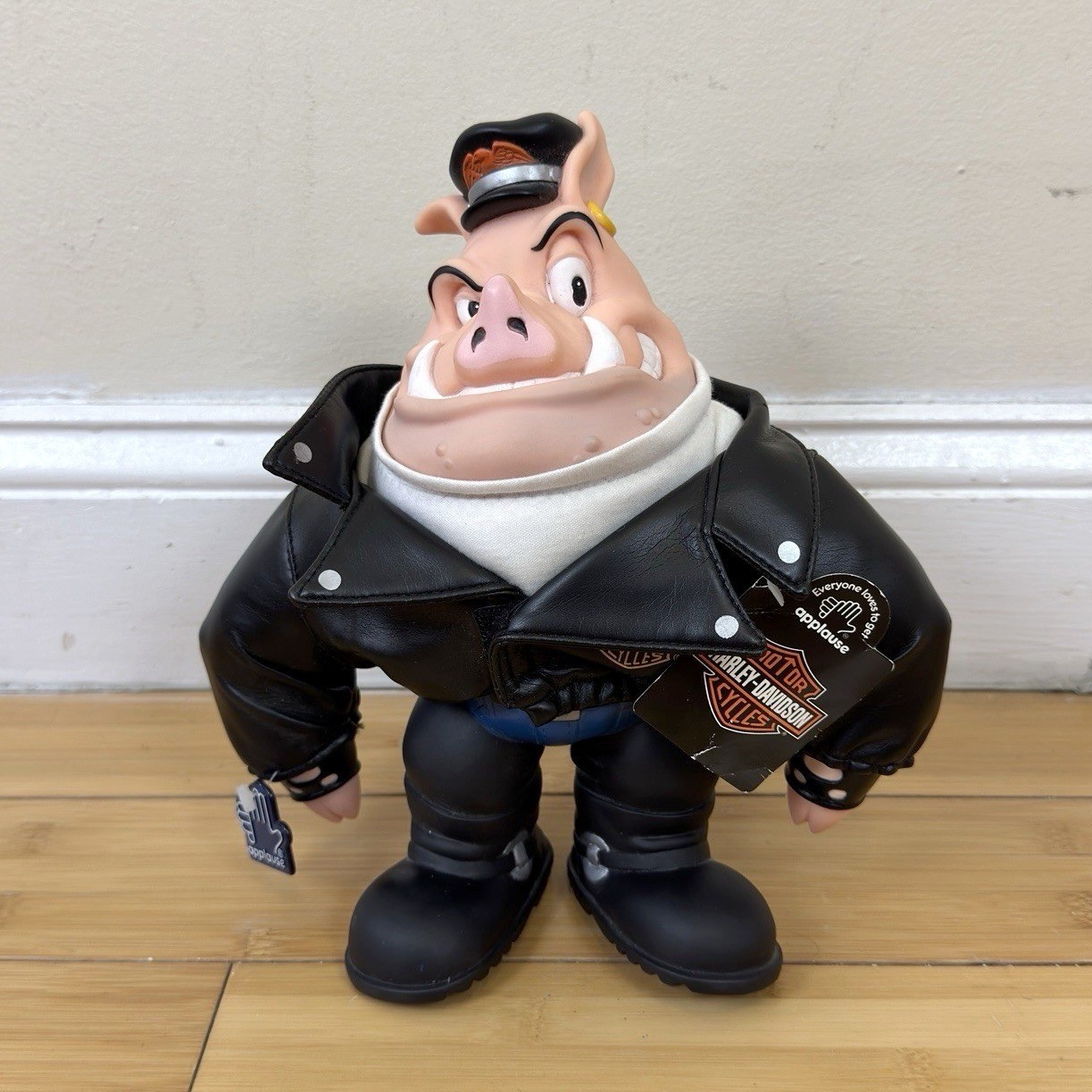 NWT Vintage Harley Davidson Hog Pig Biker Applause Collectible Figure - 10'