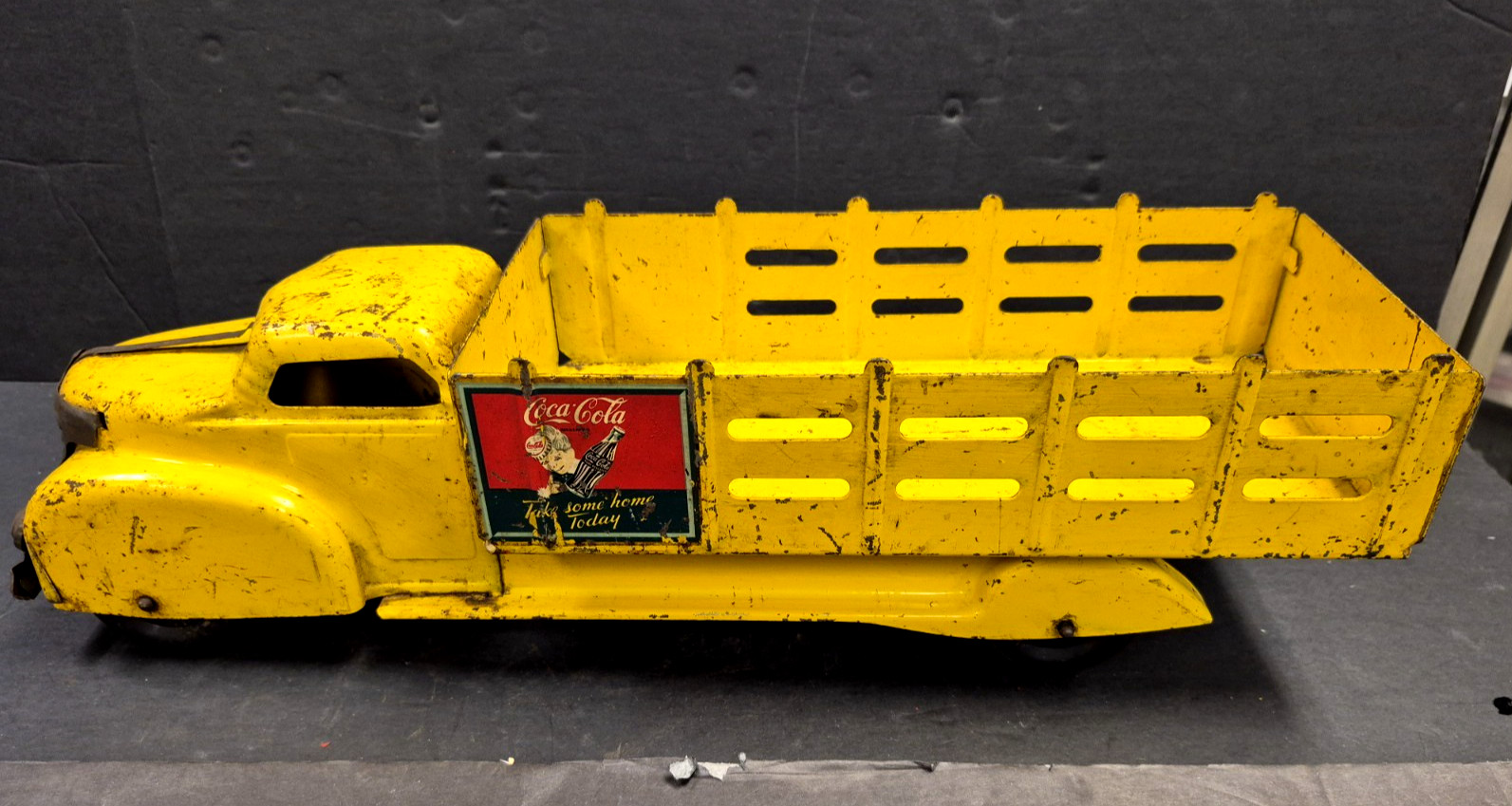 Vintage 1940’s Marx Coca-Cola Pressed Steel Delivery Truck Original NICE