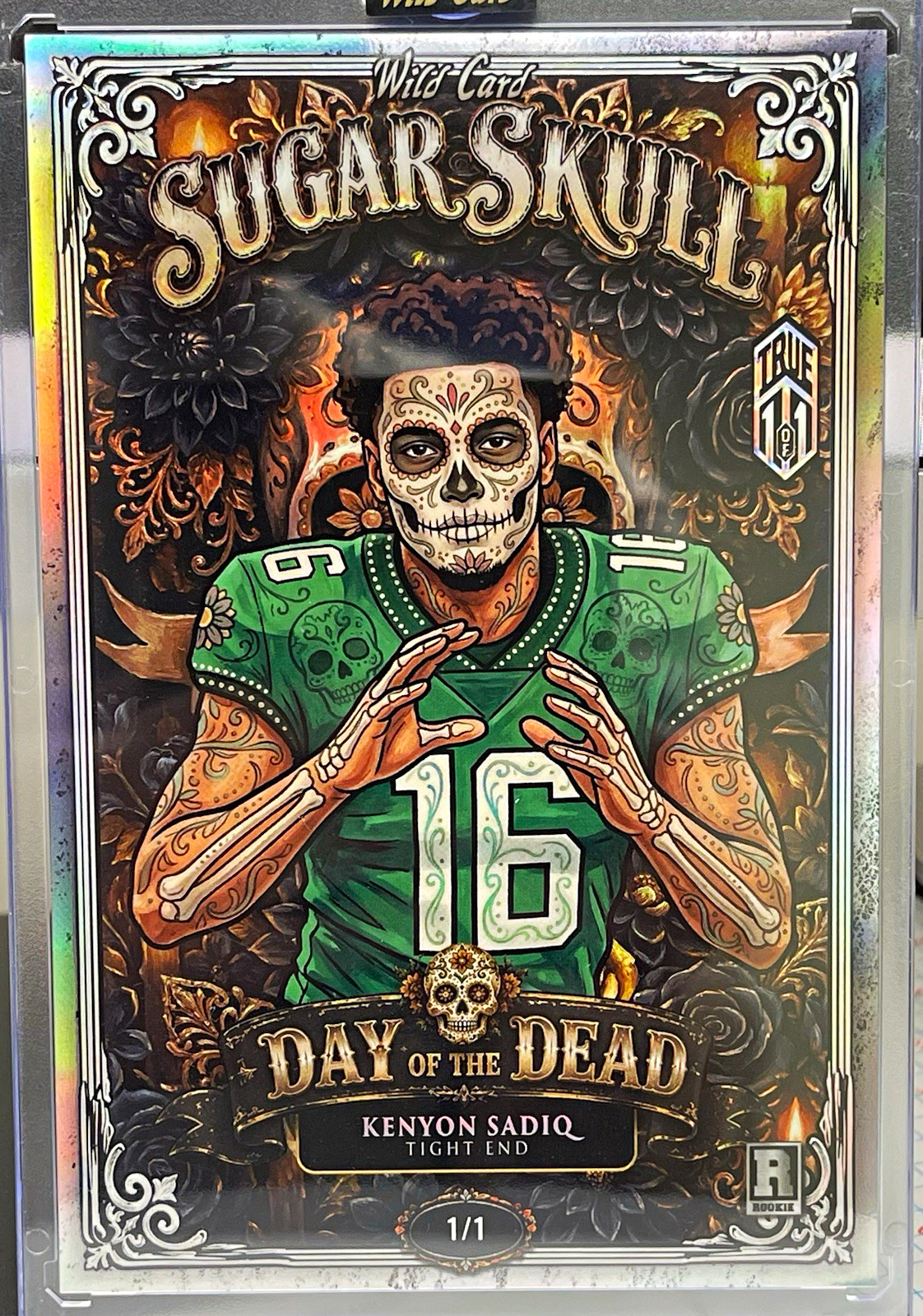 Wild Card 2026 Sugar Skull Day of the Dead Kenyon Sadiq SST1a1-KS2 1/1 RC