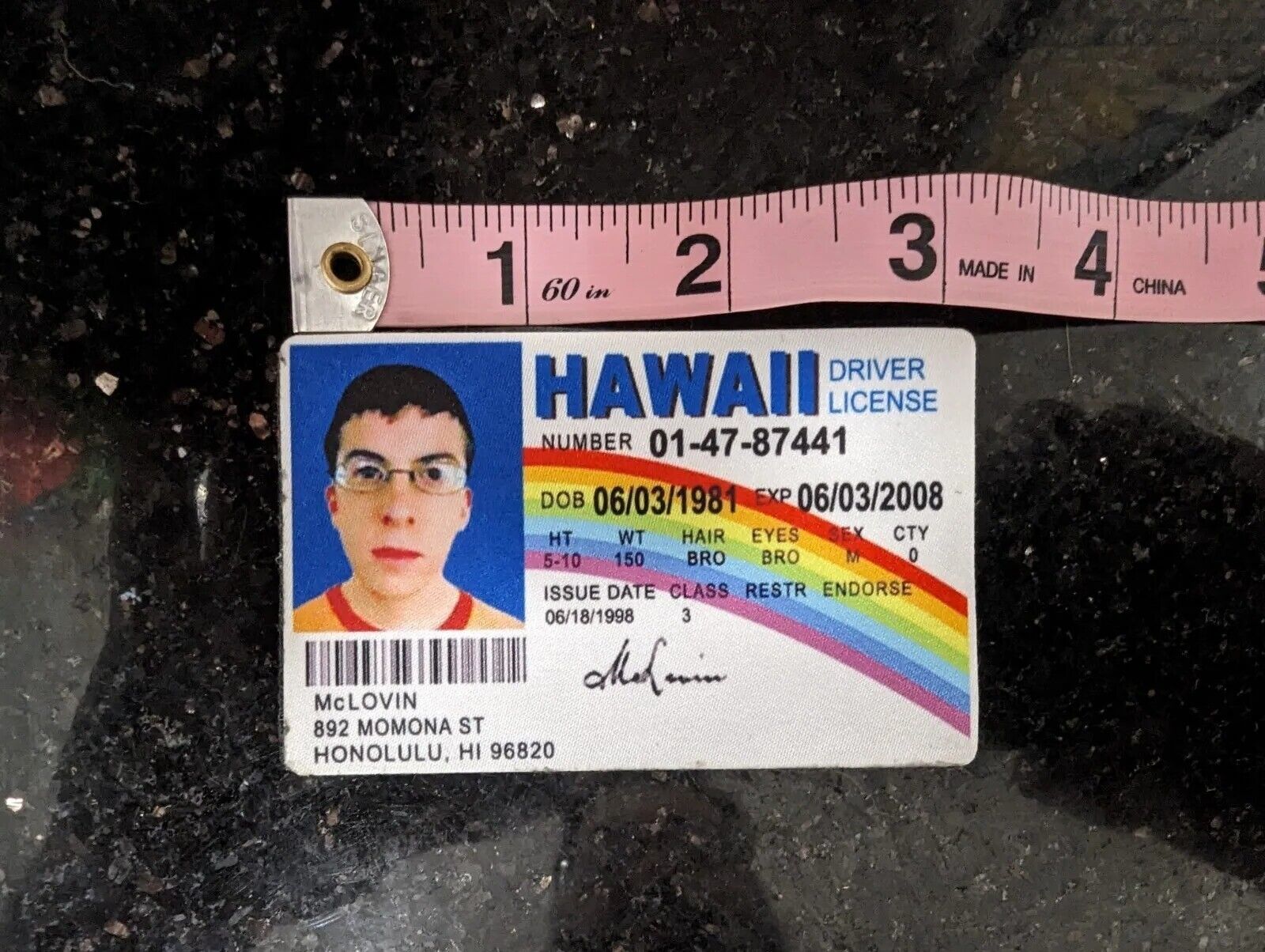 McLovin Drivers License Superbad Tactical Morale Patch 