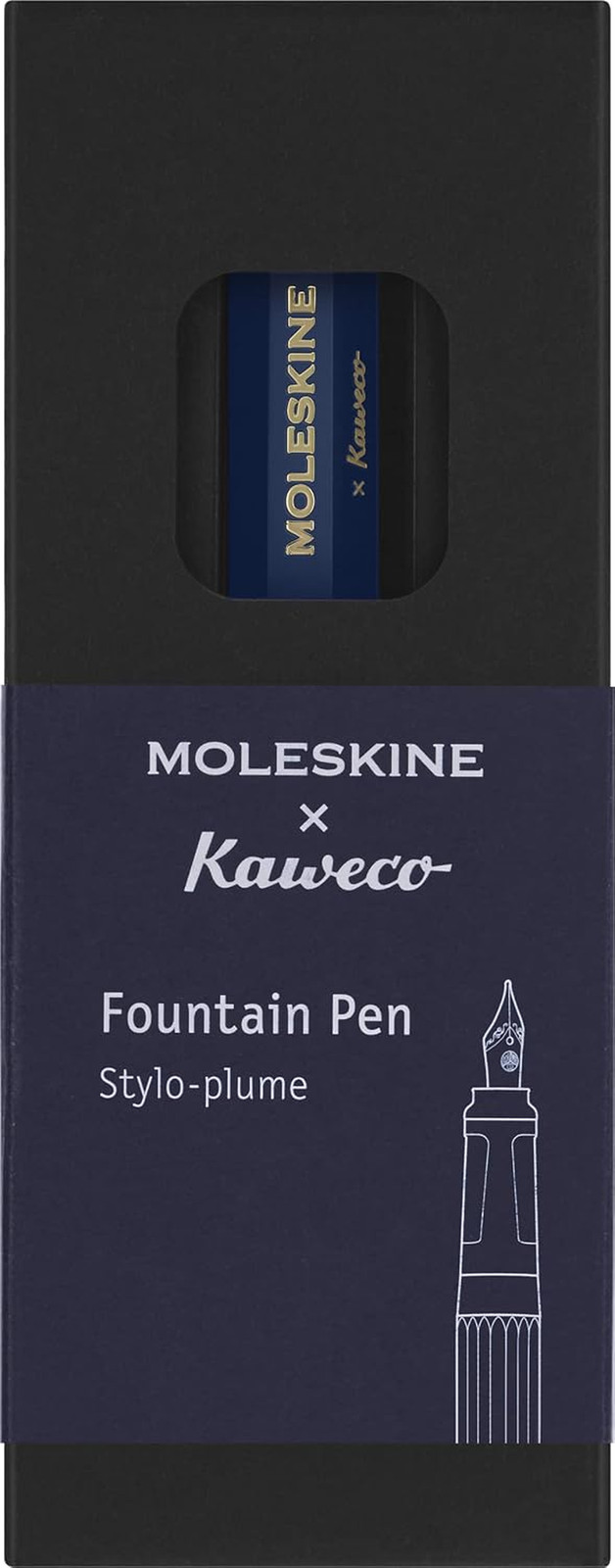 Moleskine x Kaweco Fountain Pen Medium Nib Blue Barrel with Blue Ink