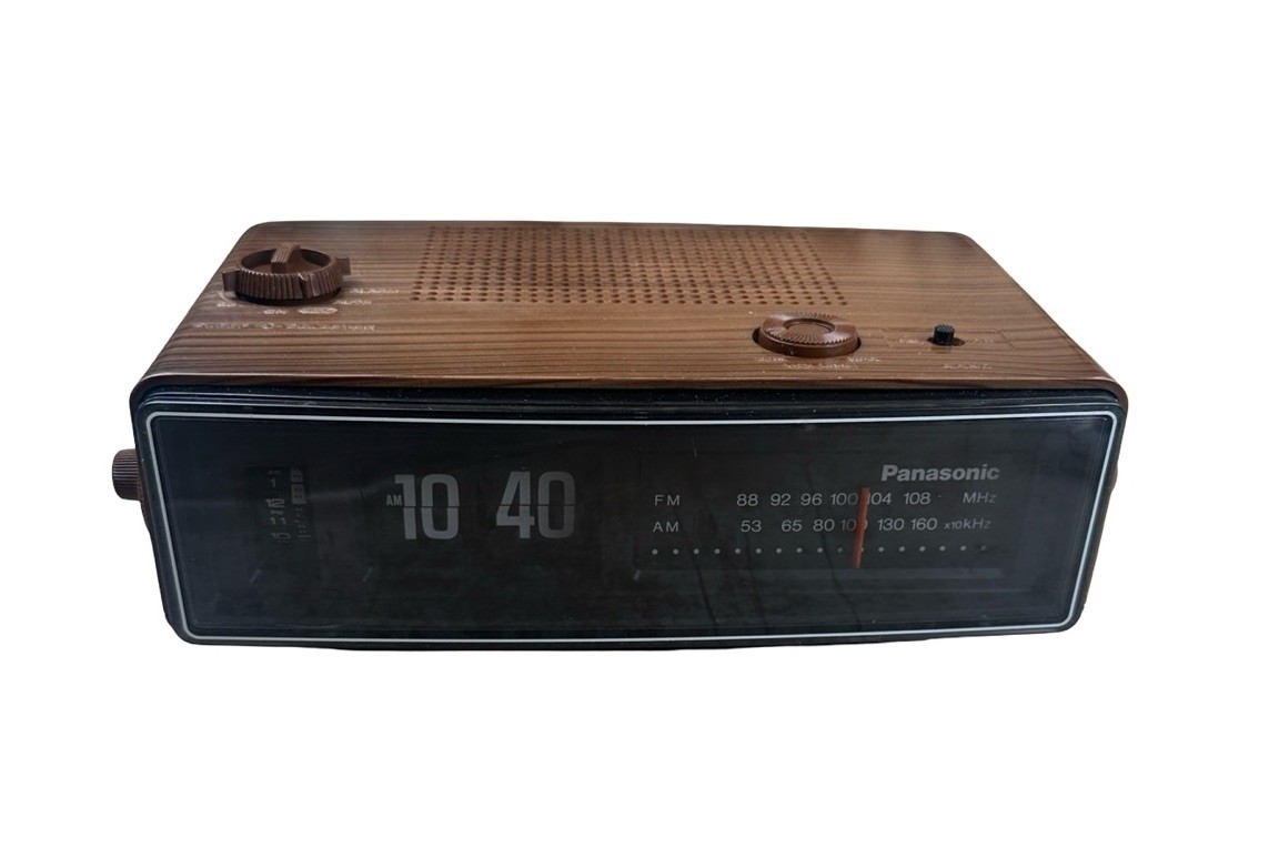 Vintage Panasonic RC-6030 Flip Clock AM FM Radio Groundhog Day WORKING READ