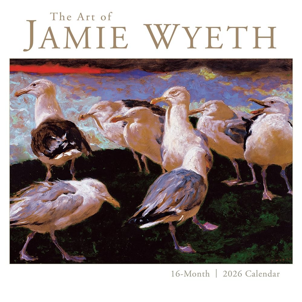 The Art of Jamie Wyeth 2026 Wall Calendar, 12-Month Art & Design Calendar, 12...