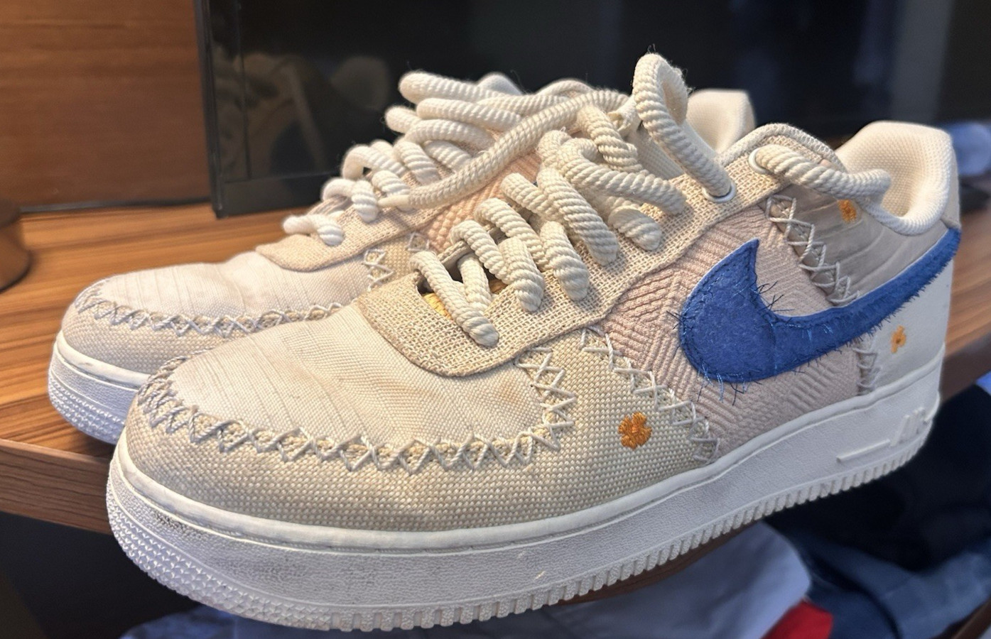 NIKE AIR AIR FORCE 1 ANNIVERSARY EDITION SNEAKERS MEN\'S SIZE 10 1/2 WORE 3 TIMES