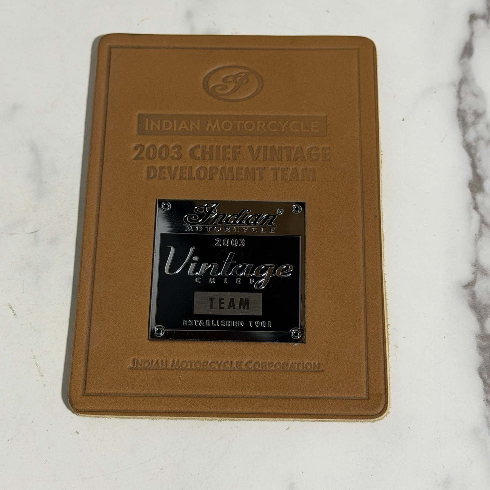 Indian Motorcycle 2003 Chief Vintage Development Team Employee Award