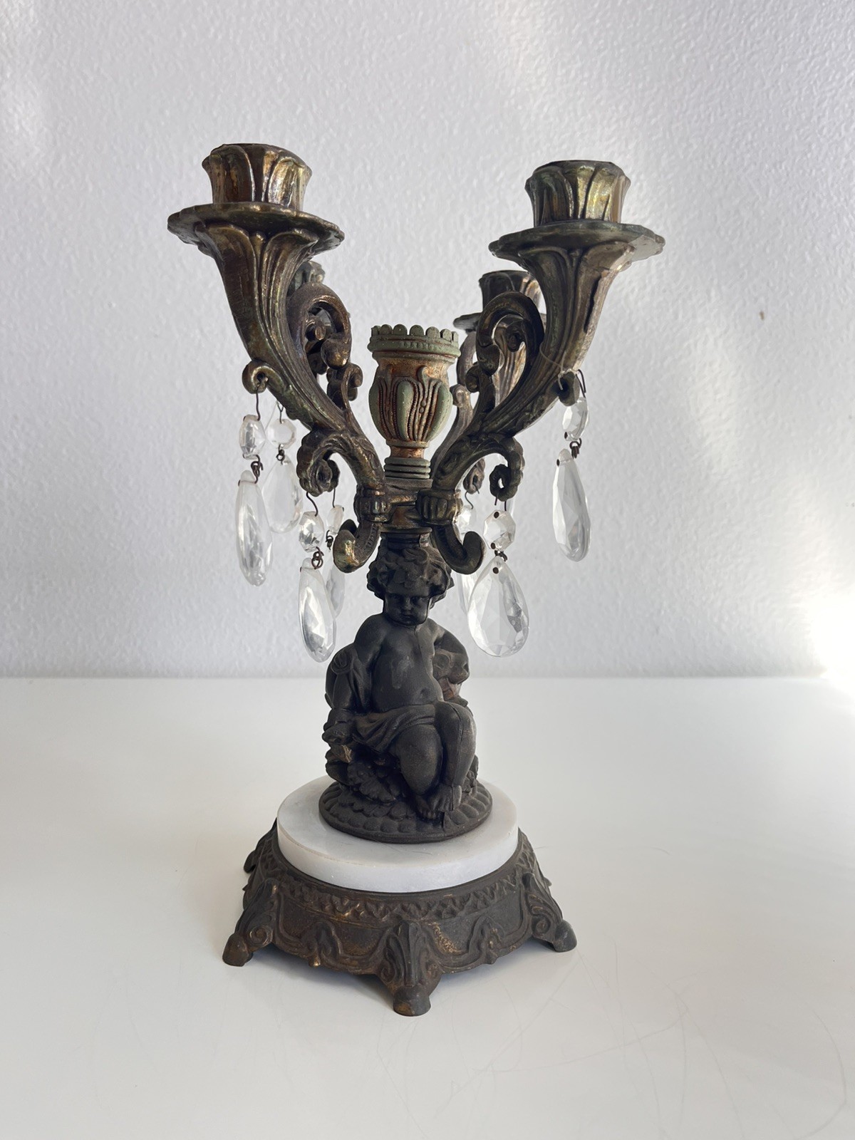 Authentic Loevsky & Loevsky Cherub Candelabra