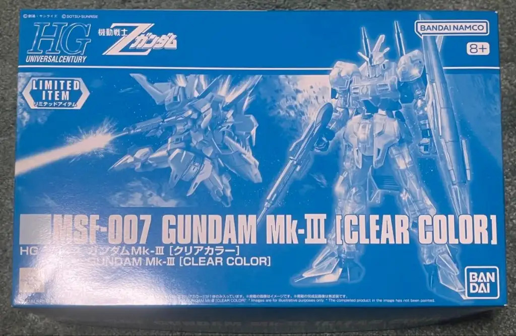 Bandai HG 1/144 MSF-007 Gundam Mk-III Clear Color Gunpla Limited