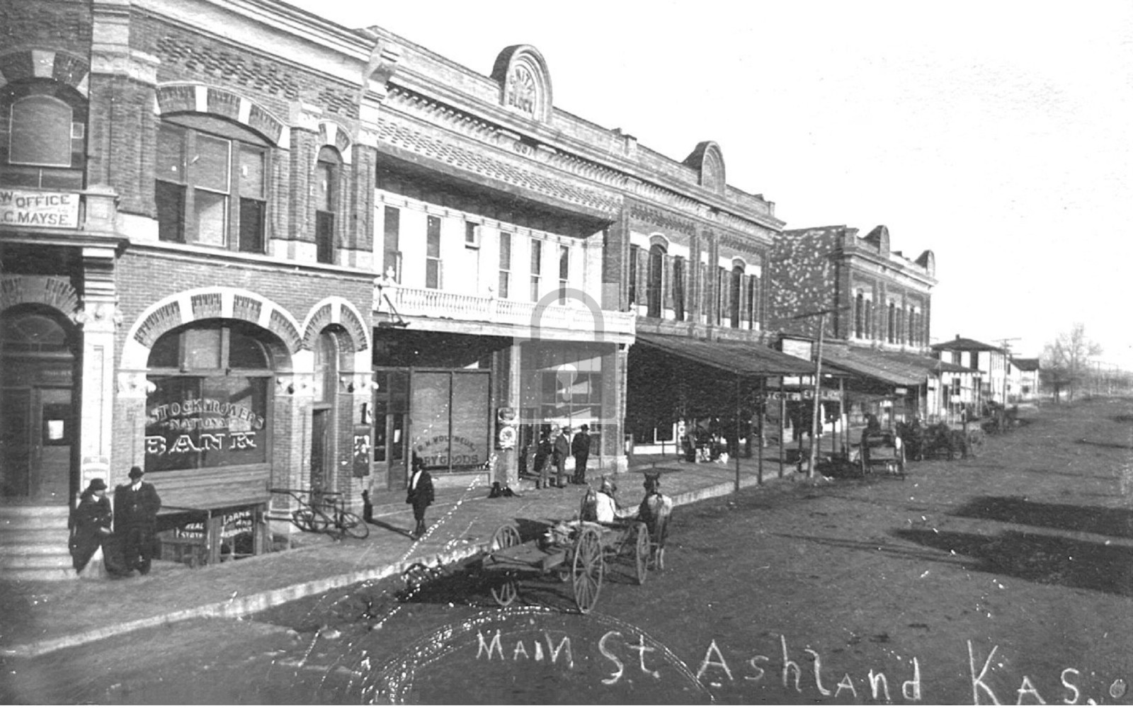 Main Street View Bank Ashland Kansas KS - Reprint