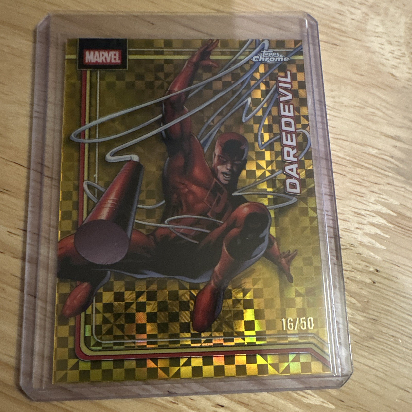 Topps 2026 Topps Chrome Marvel Daredevil #025 Gold Parallel 16/50