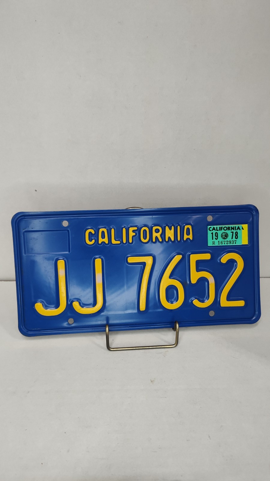 Vintage 1978 California License Plate Collectible Clean Original