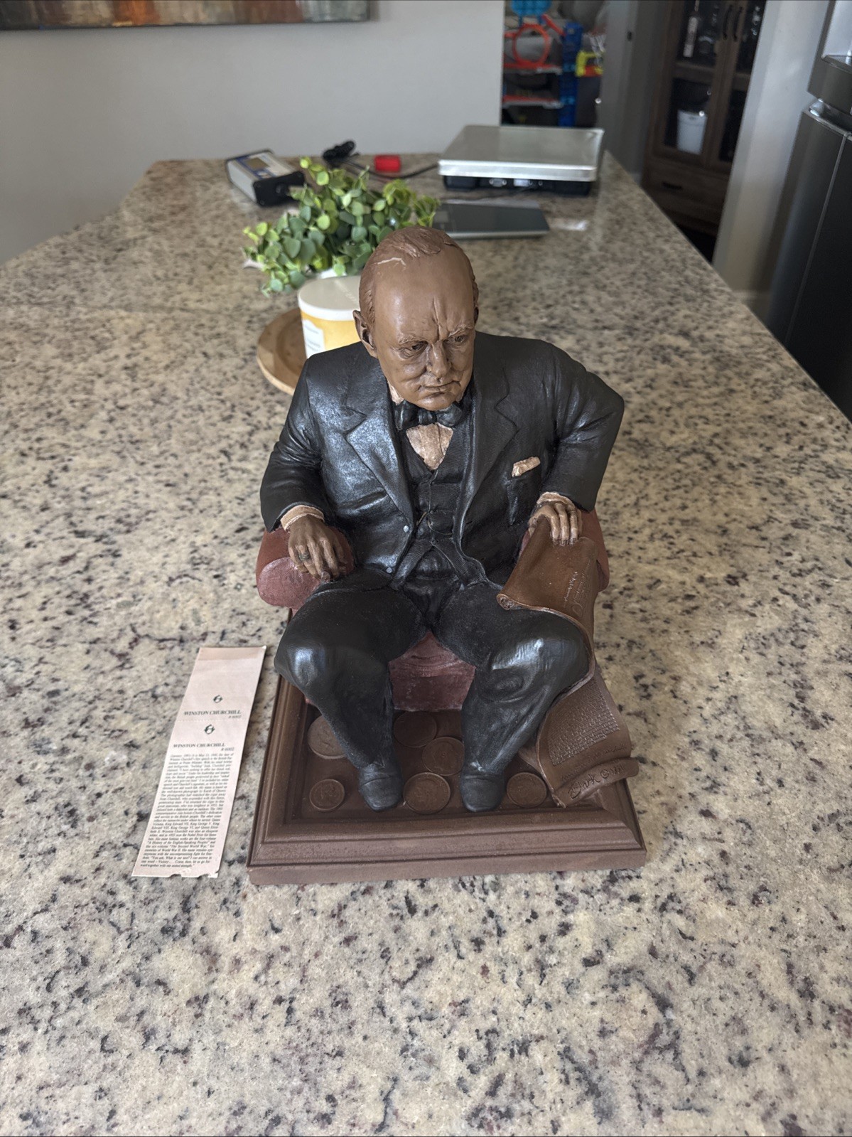 Vintage Tom Clark Winston S Churchill Statue 1991