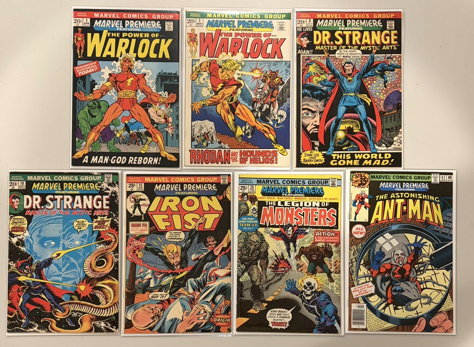 MARVEL PREMIERE 1-61 - Complete Set | Marvel 1972-81 - nice copies of 1, 15, 47 