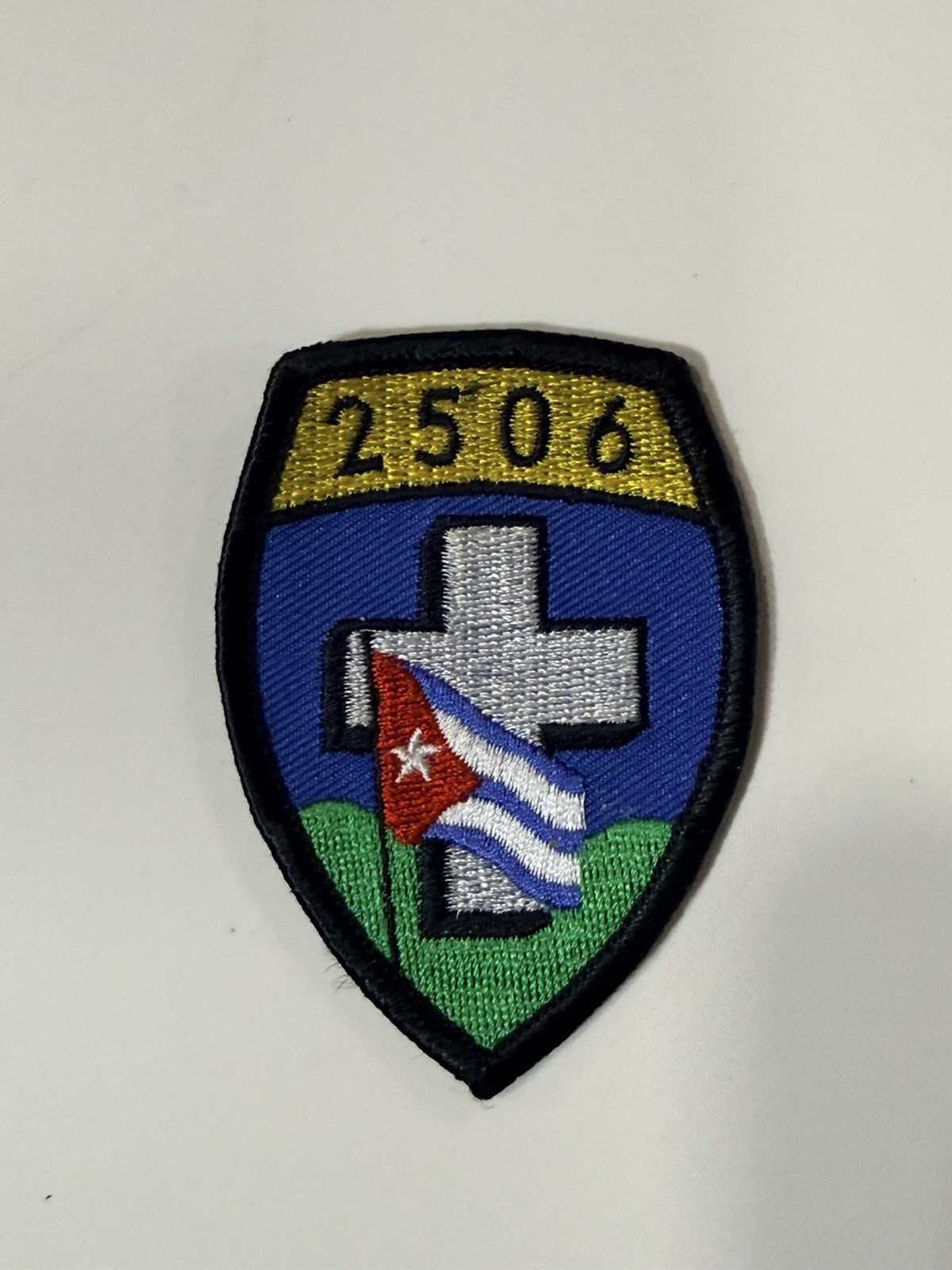 Rare Repro 1960s Cuban Brigade 2506 (Brigada de Asalto 2506) - Beret Flash Patch