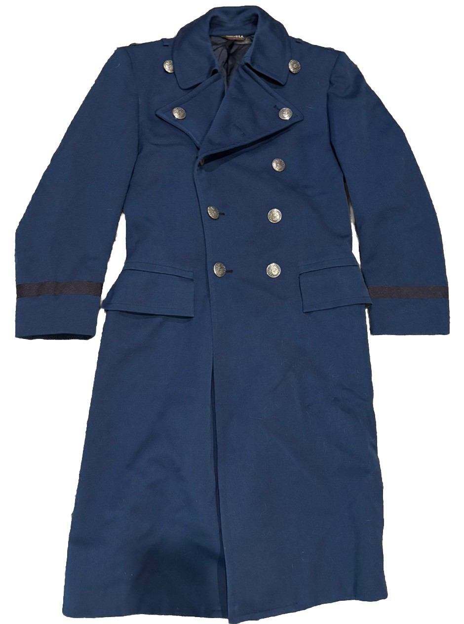 Vintage USAF - US Air Force Cadet Overcoat 40R F0561186 D0014 12/27/1985