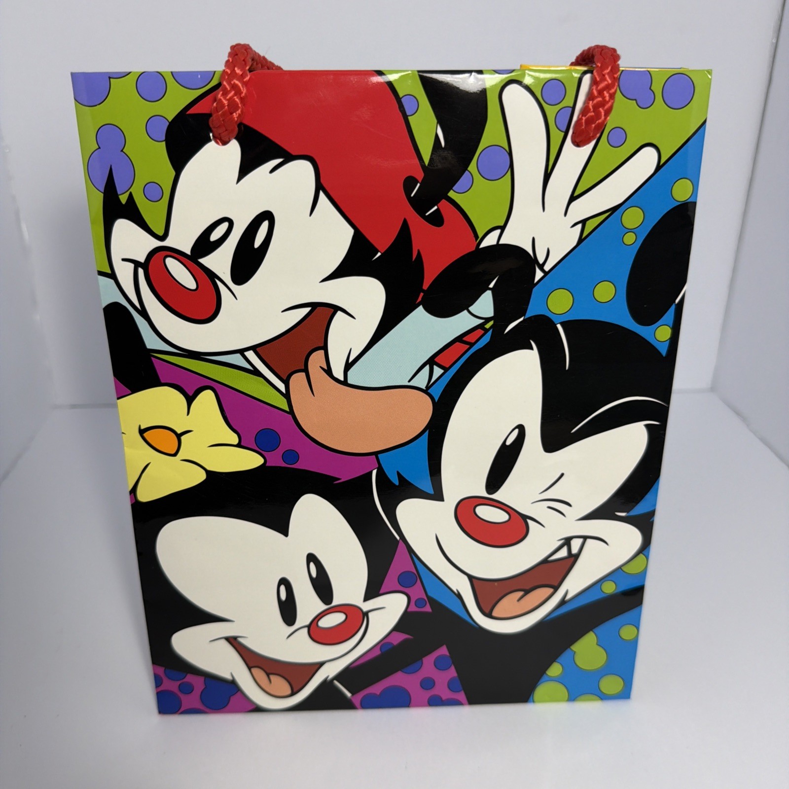 1994 Animaniacs 9.5 HX5 DX8 W Gift Bag Yakko Wakko Dot Warner Brothers