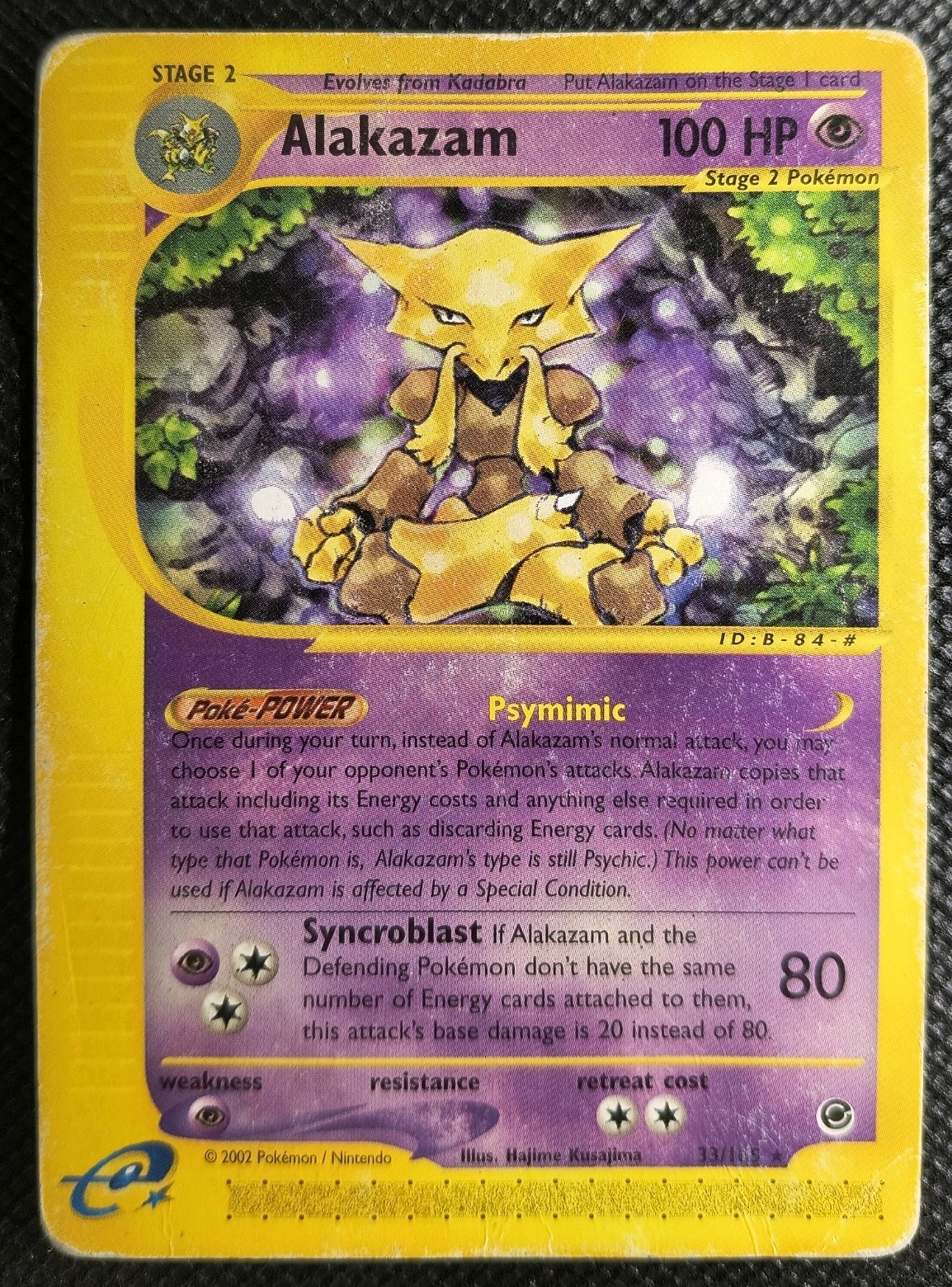 Alakazam 33/165 Expedition Base Set Nintendo Poor