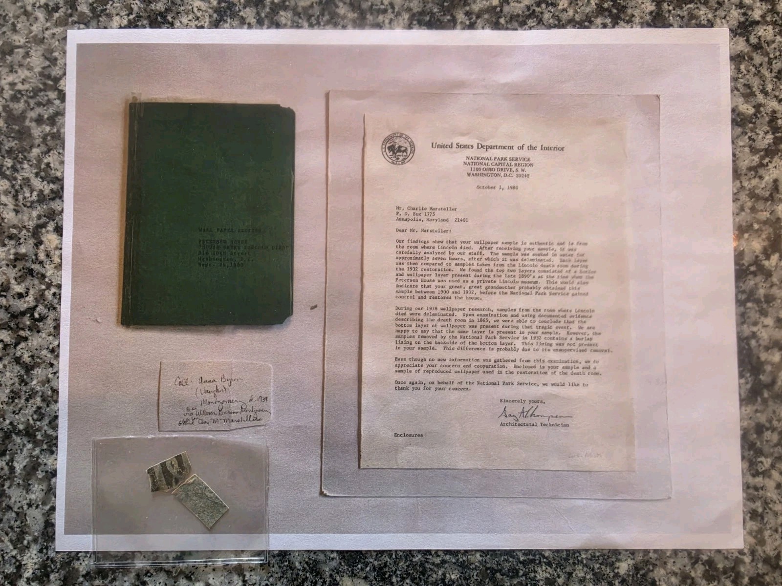 Abraham Lincoln Deathbed Wallpaper Relic 1865 Petersen House NPS Provenance