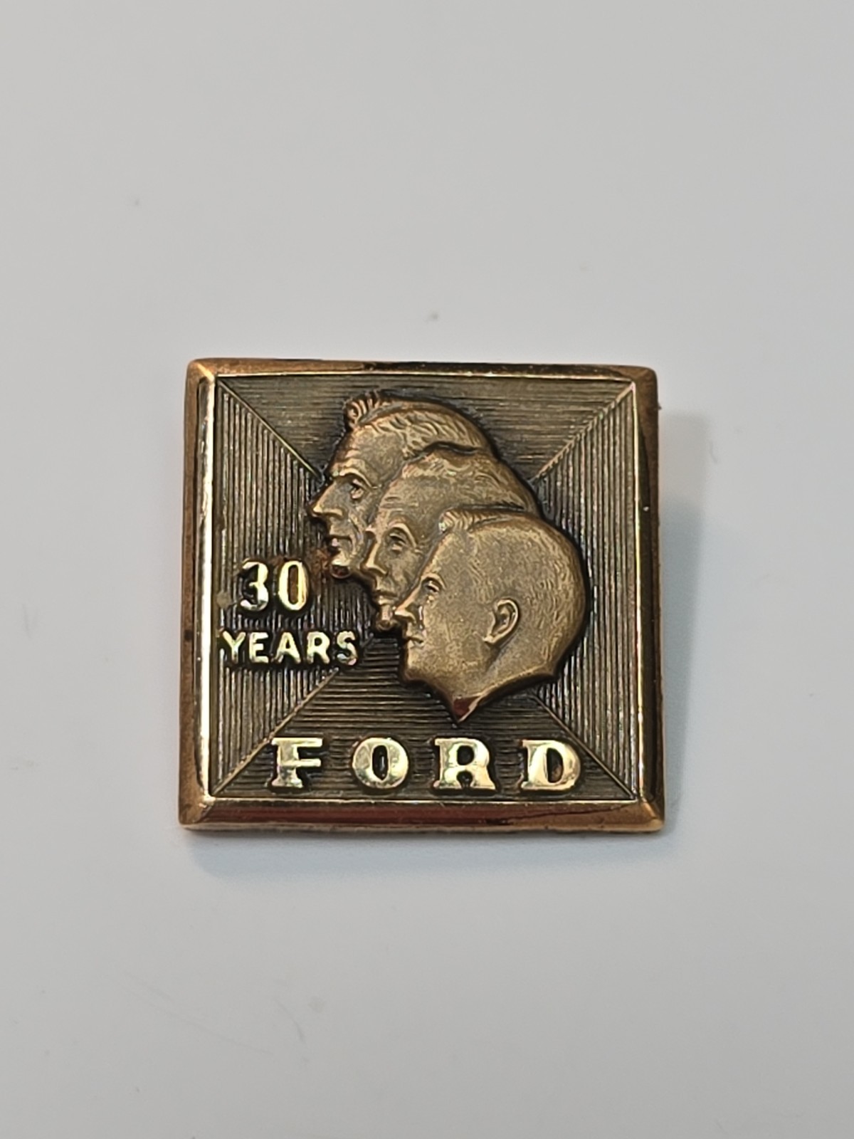 Ford Motor Co. 30 Year Employee Service Award Pin Tie Tack 1/10 10K Gold