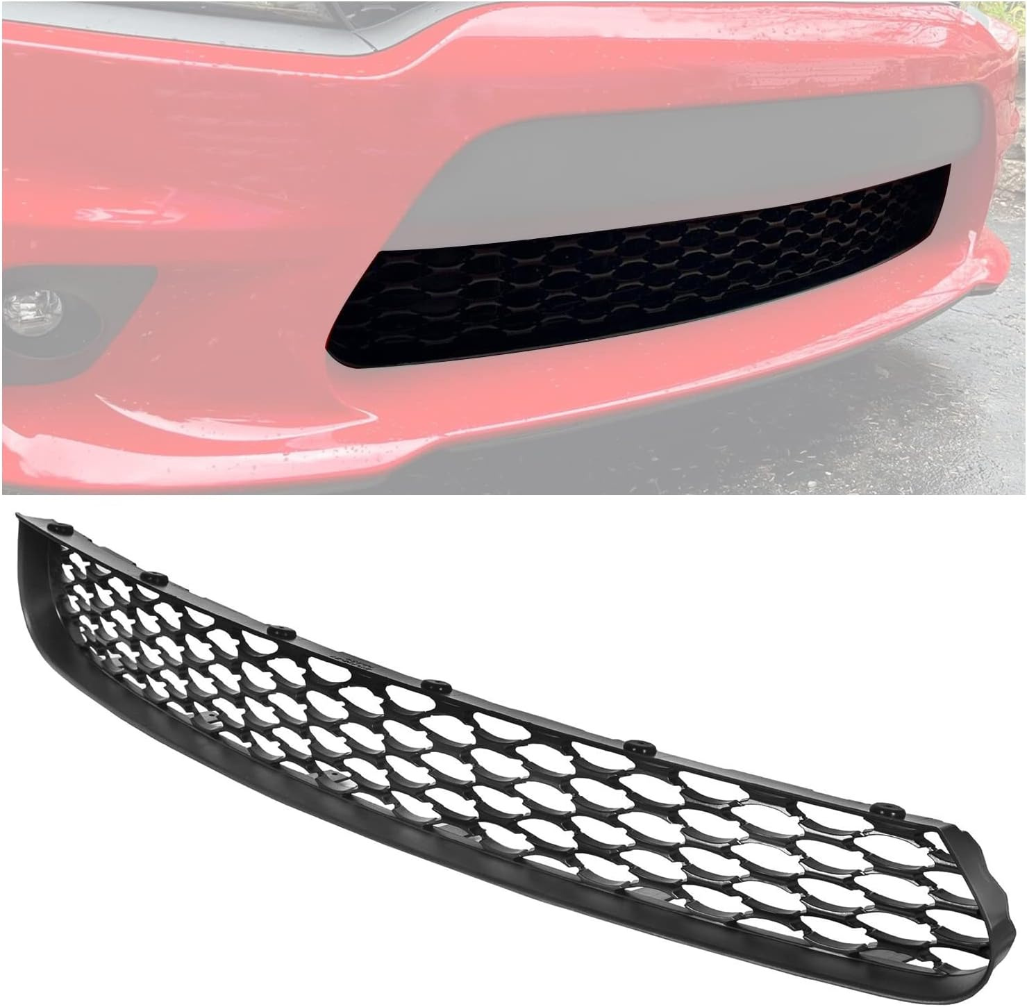 Front Lower Grille Grill Compatible with 2015-2021 Dodge Charger for Part Number