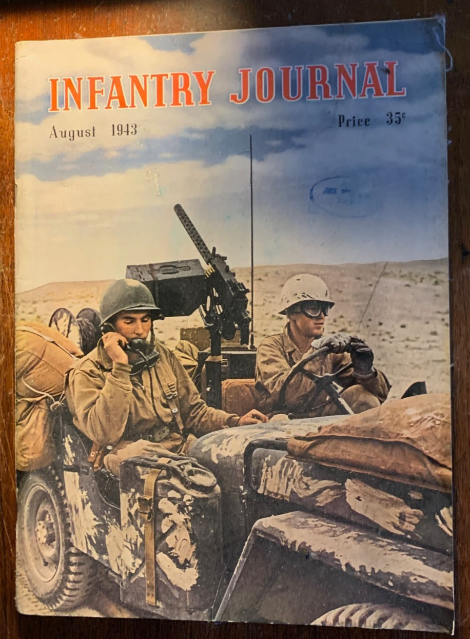 August 1943 WWII Infantry Journal Magazine
