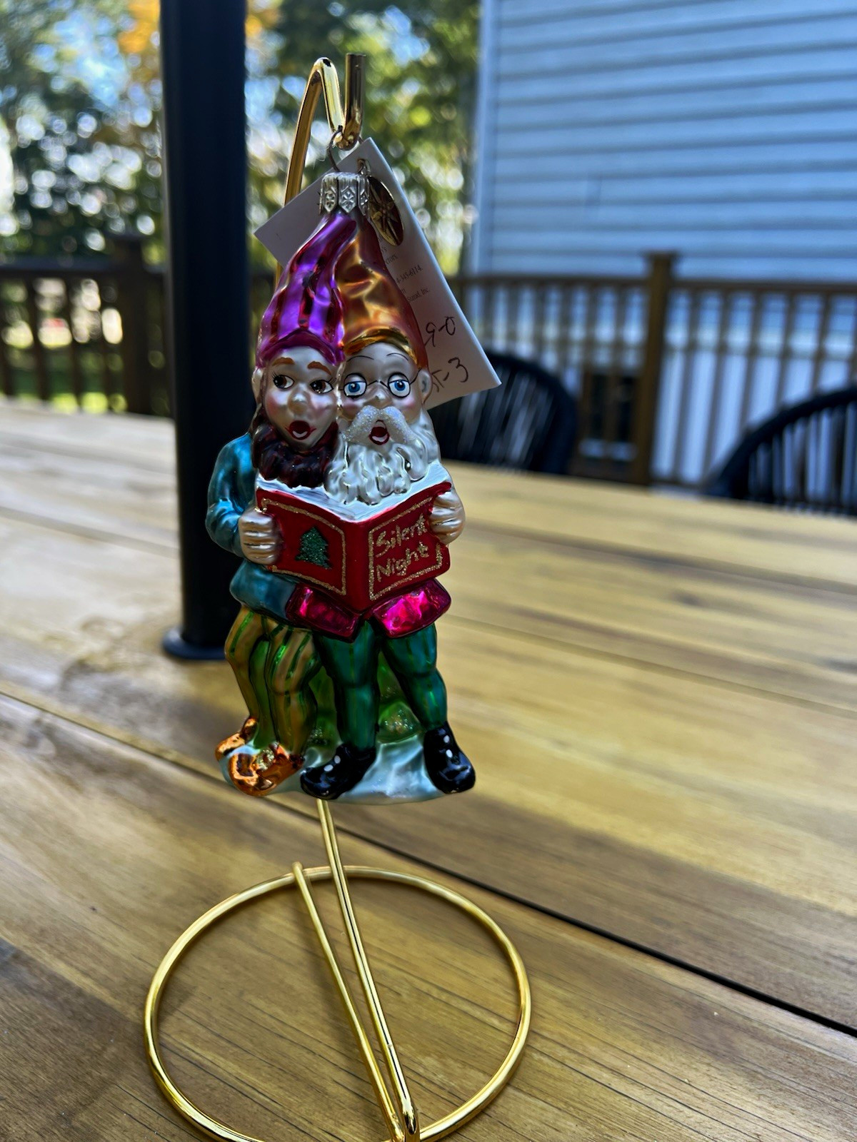 Vintage Christopher Radko Singing Elves Glass Ornament JuneBugCollectible