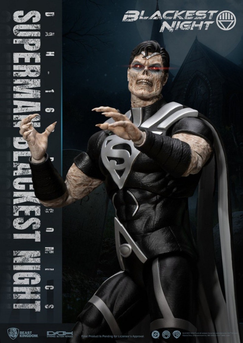 Beast Kingdom DAH-166 Black Lantern Superman DAH Action Figure