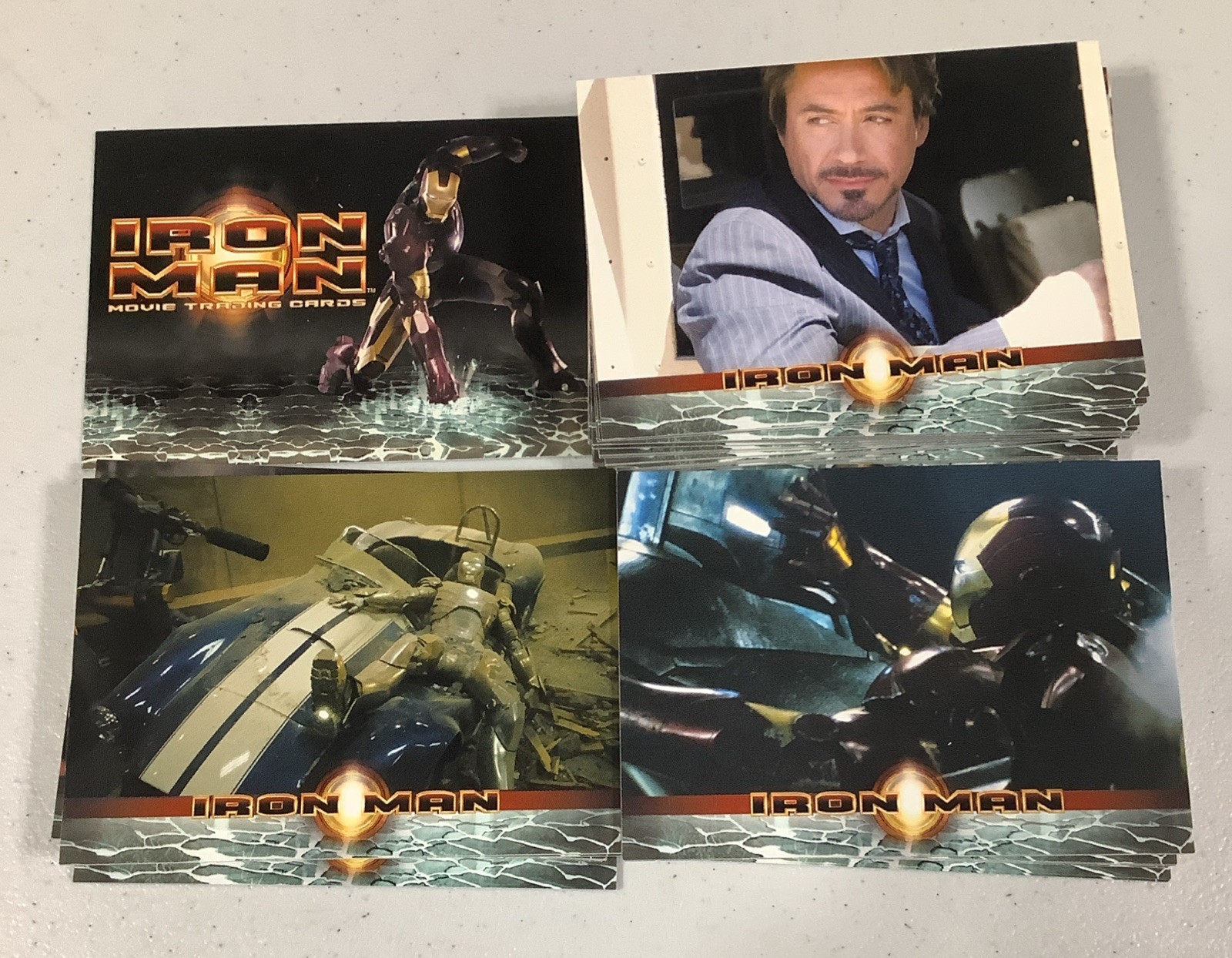 2008 Iron Man Complete Rittenhouse 70 Card Set Robert Downey Jr 1st Card RC