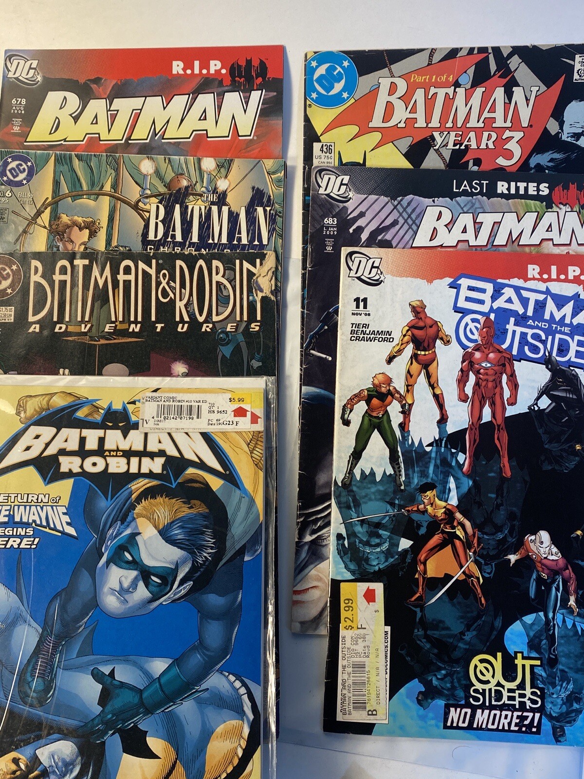 DC Comics Lot Of 6 Various Batman Comic Books 2000's