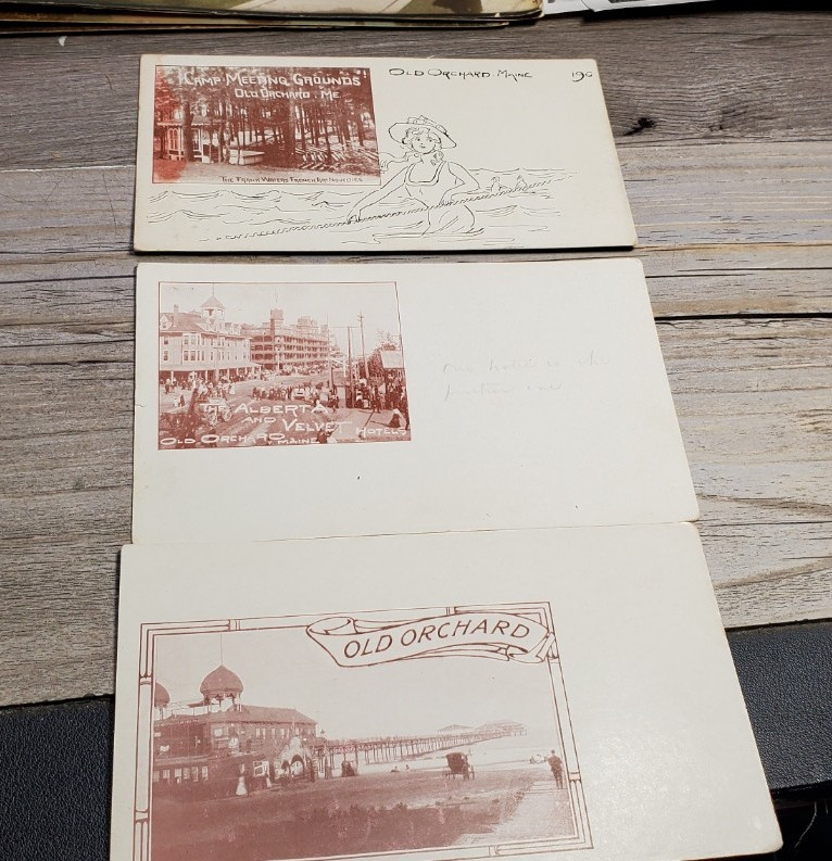 Old Orchard Maine Private Mailing Card Postcard Lot 3 Undivided Back 1898–1907