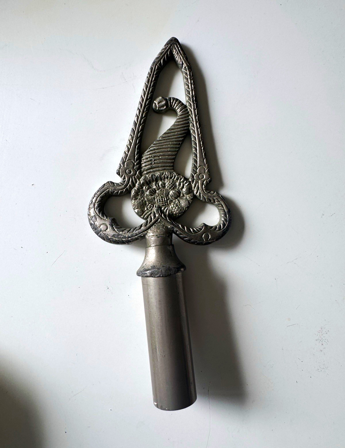 Set of 3 Vintage Masonic Lodge Rod Tops - Junior Deacon & Steward Staff Toppers