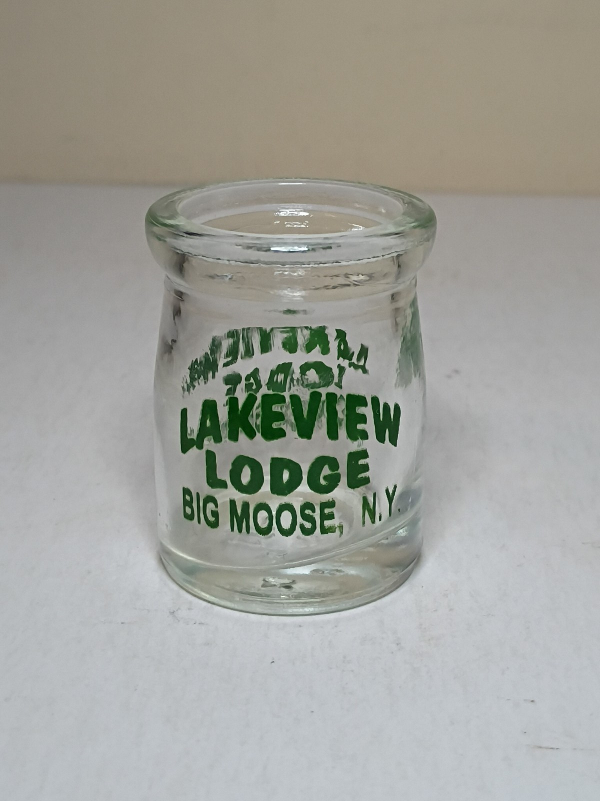 Rare Lakeview Lodge Big Moose NY  Individual Resturant Coffee Creamer Milk