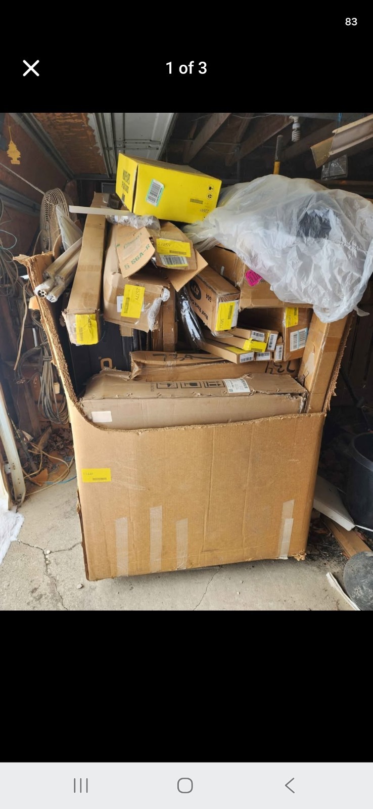 Large Mixed Wholesale Lot of Assorted Boxed Items in Pallet Gaylord Box