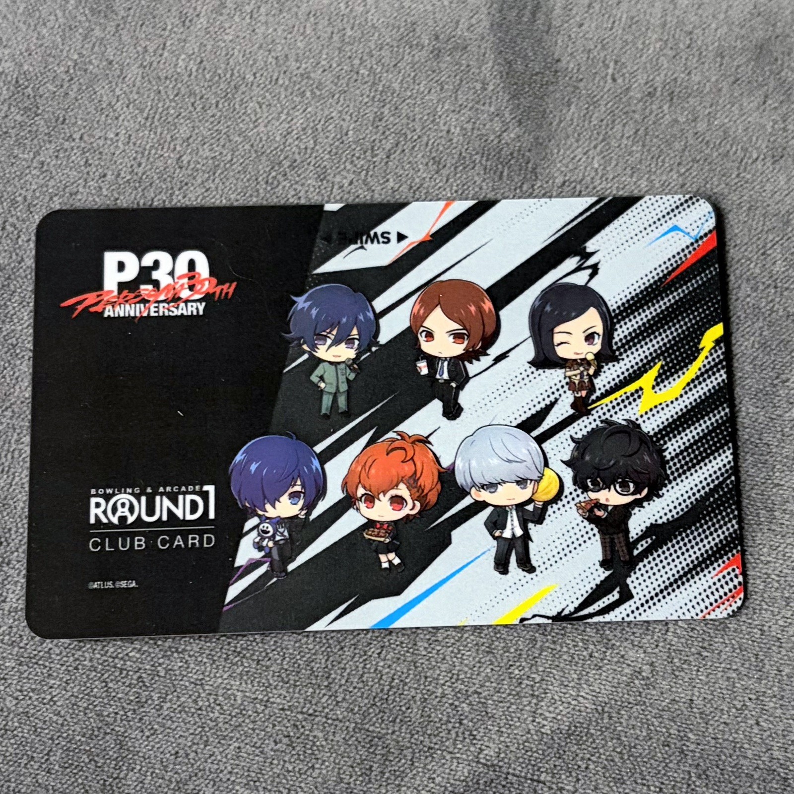 new Round1 Persona 30th Anniversary Collab Club Card round 1 protagonist 30