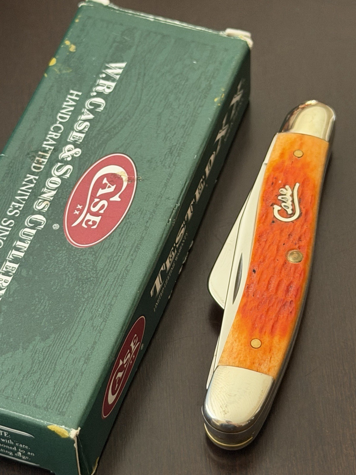 Case XX Silver Script Autumn Bone Stockman Knife