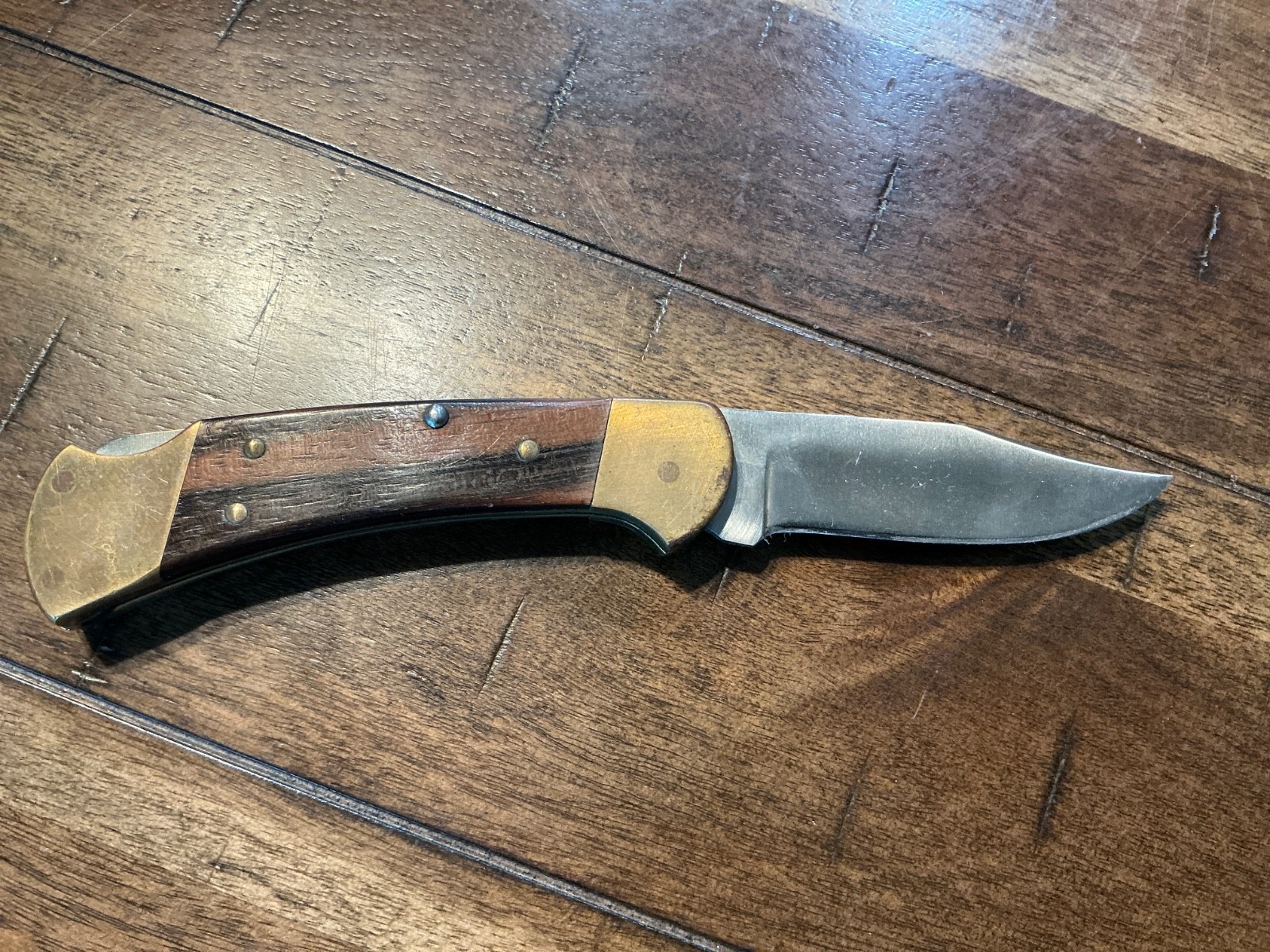 Clean Solid Vintage BUCK 112 Ranger? Two Dot Folding Pocket Knife, 3\