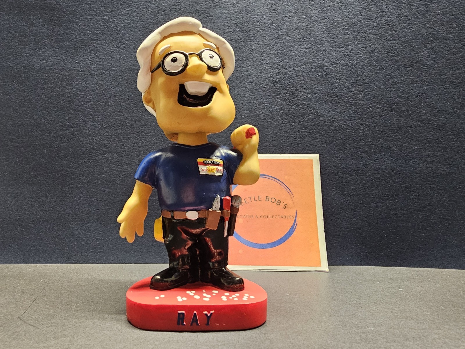 Ray Szmanda Menards Guy Bobblehead Loose READ 