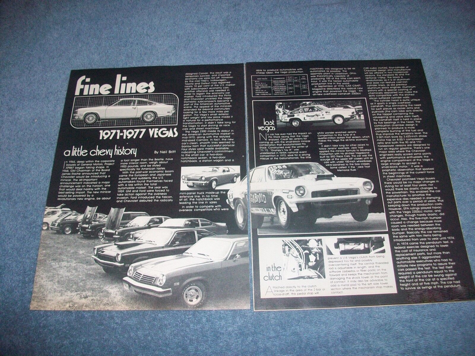 1971-\'77 Chevy Vega Vintage Info Article \