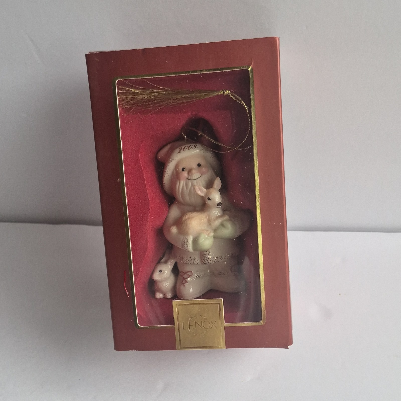 Lenox 2008 Santa\'s Woodland Friends Annual Ornament in Original Box 