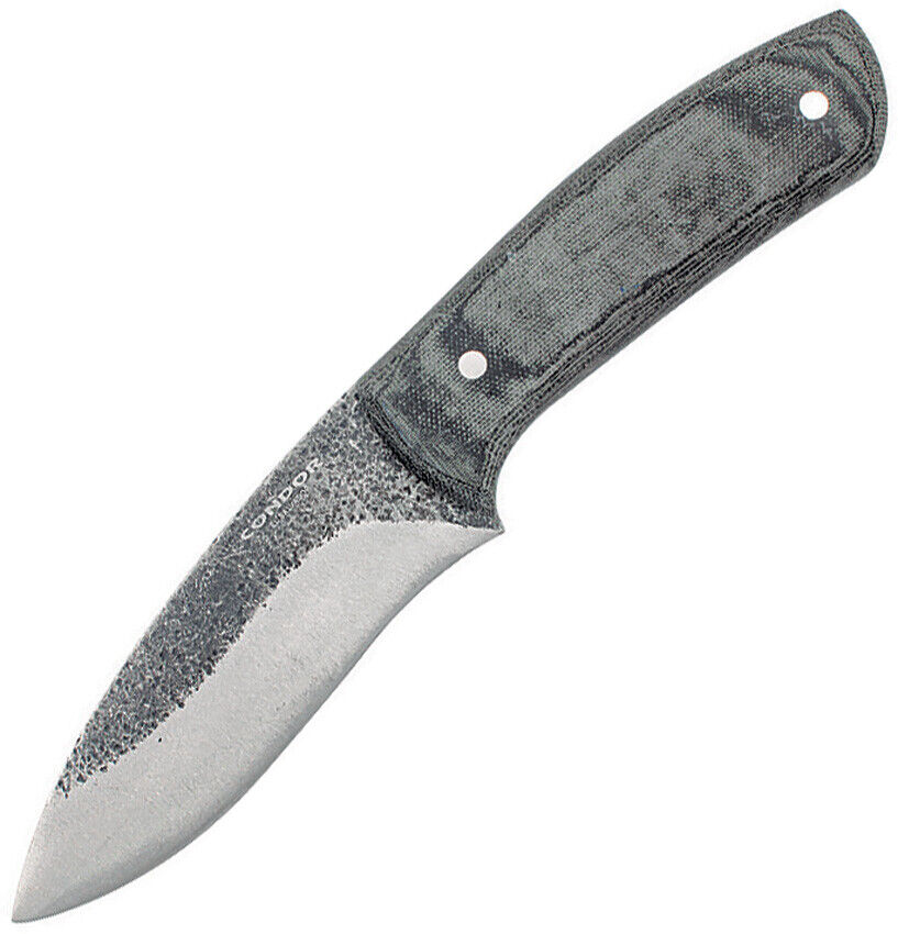 Condor Talon Gray Micarta 1095 Carbon Steel Fixed Blade Knife w/Sheath 80445HC