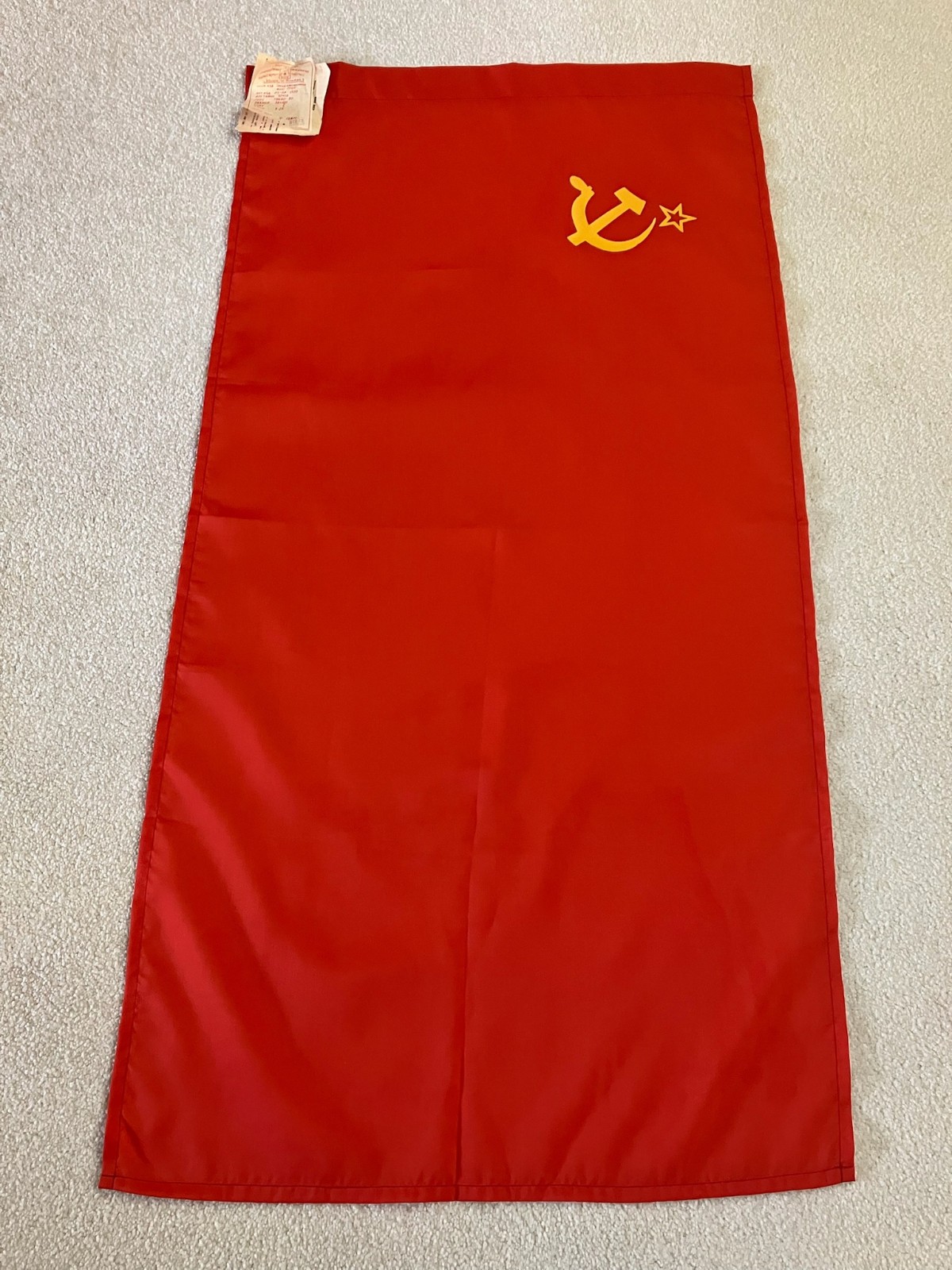 Vintage Union of Soviet Socialist Republics Flag 20X40 Nylon With Original Tags