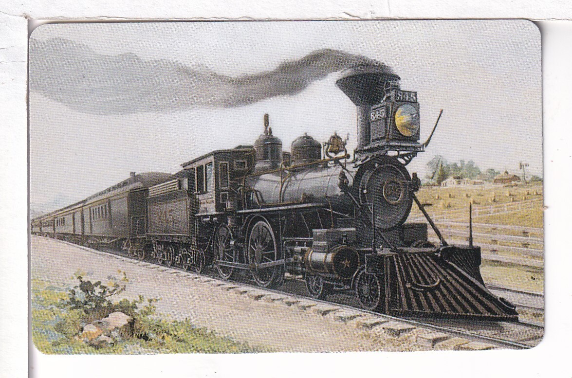 Single Railroad Playing Card \