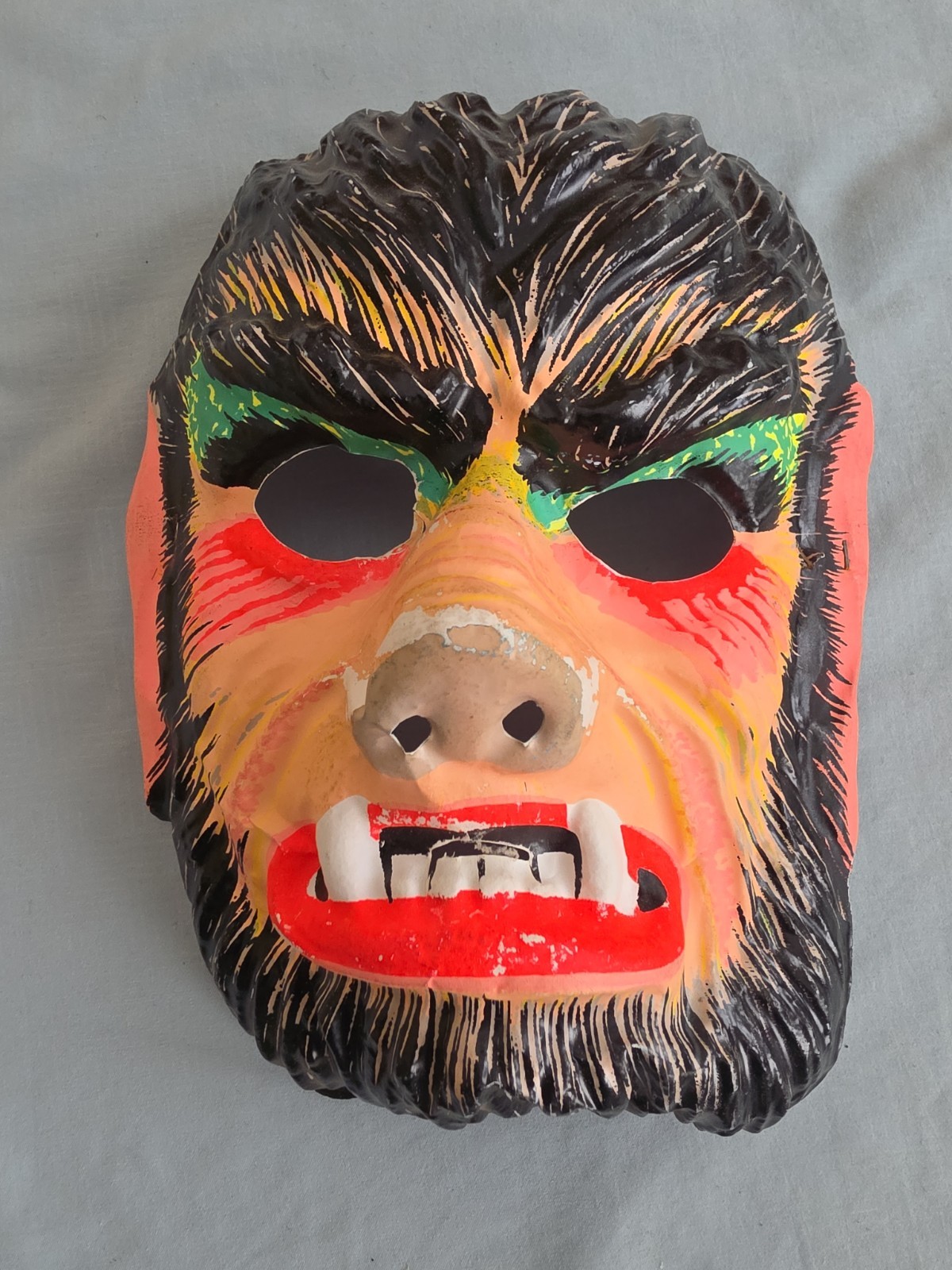 Vintage 1970\'s  WOLFMAN Mask Ben Cooper Halloween Universal Monster NICE