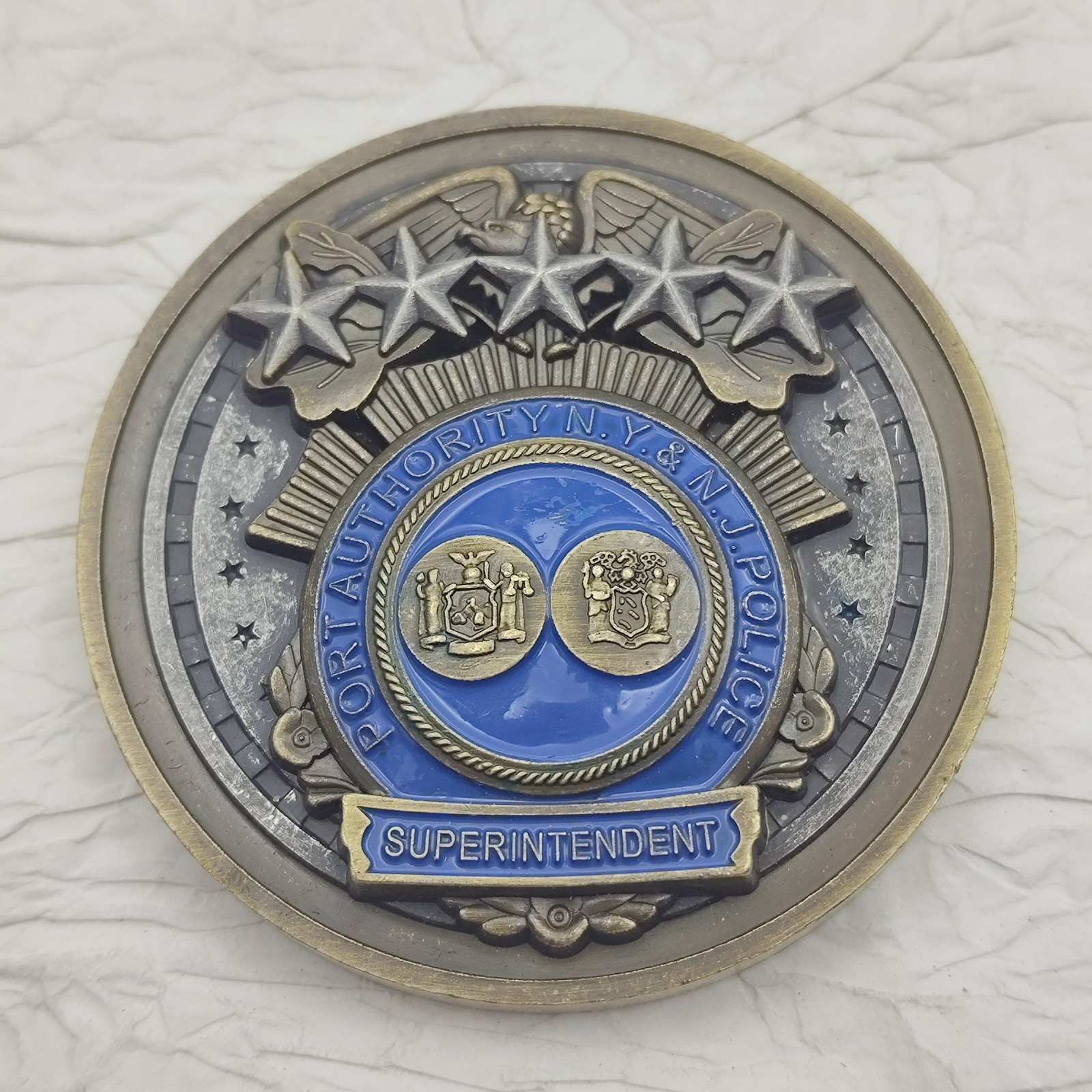 Port Authority N.Y. & N.J Police Superintendent Challenge Coin