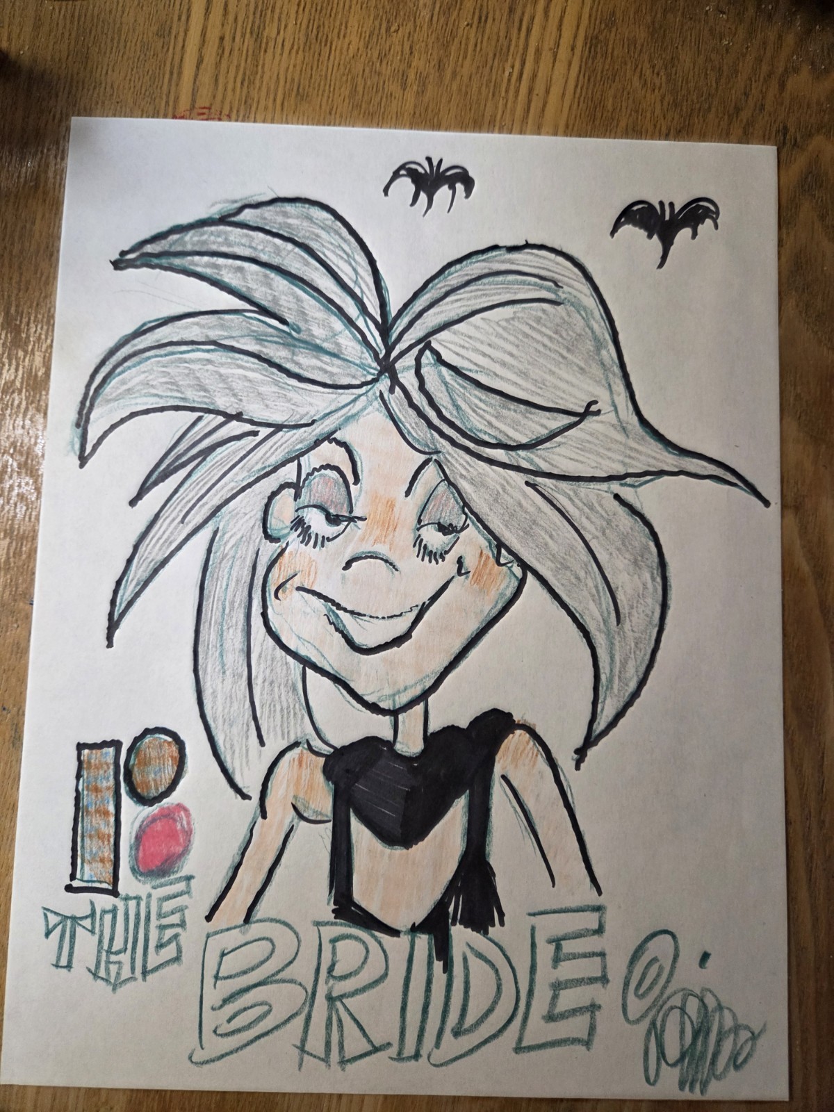 NEW Halloween drawing 🎃 of The Bride from Rankin/Bass' Mad, Mad, Mad Monsters